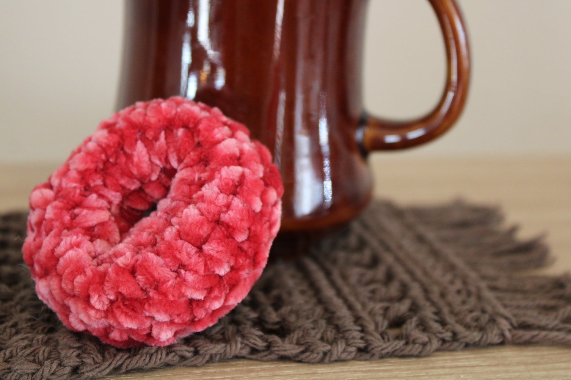 Velvet Mini Doughnut 2.25"