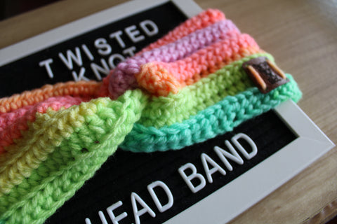 Retro StripeTwisted Knot Headband