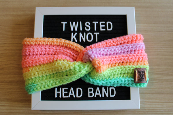 Retro StripeTwisted Knot Headband