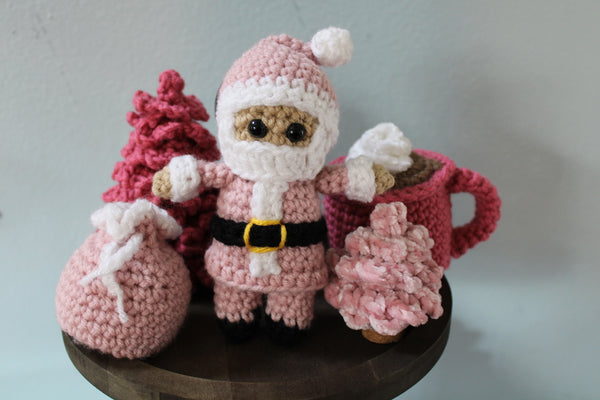 Light Rose Santa and Sack