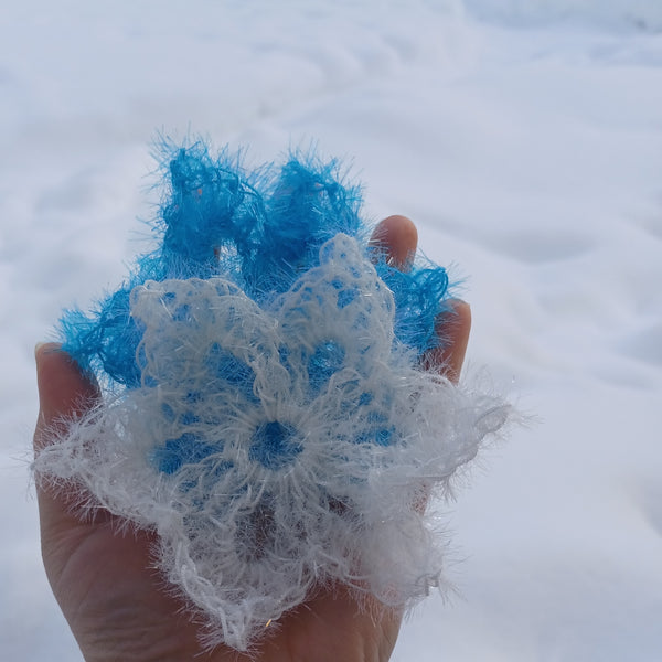 Small Snowflake Scrubby Set