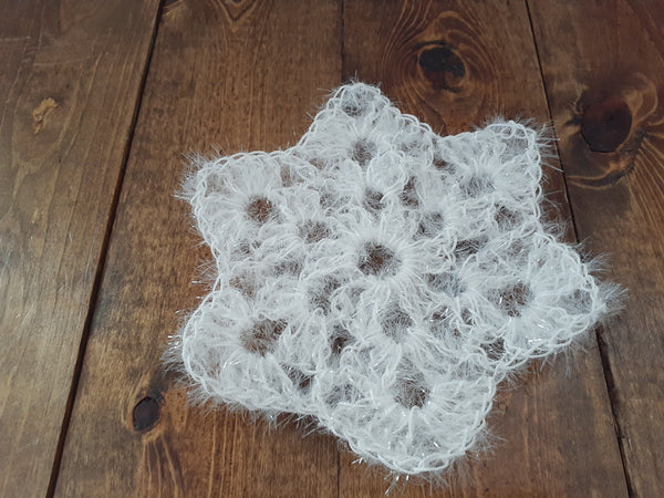 Marshmallow Snowflake Scrubby