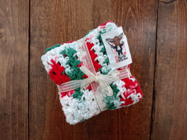 Mistletoe Classic Gaps Washcloth Pair