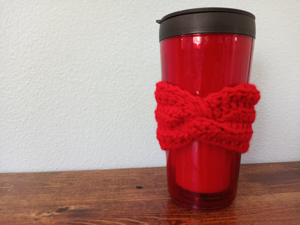 Twisted Knot Coffee Cozy Sleeve