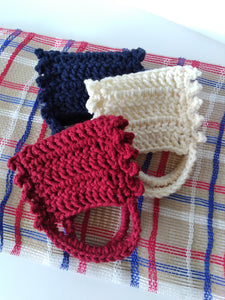 4th of July Towel Hangers- Classic Americana Claret, Cream, and Navy Trio