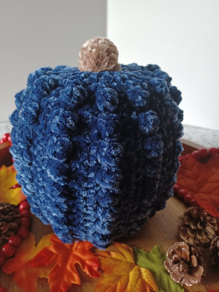 Velvet Pumpkins- Navy