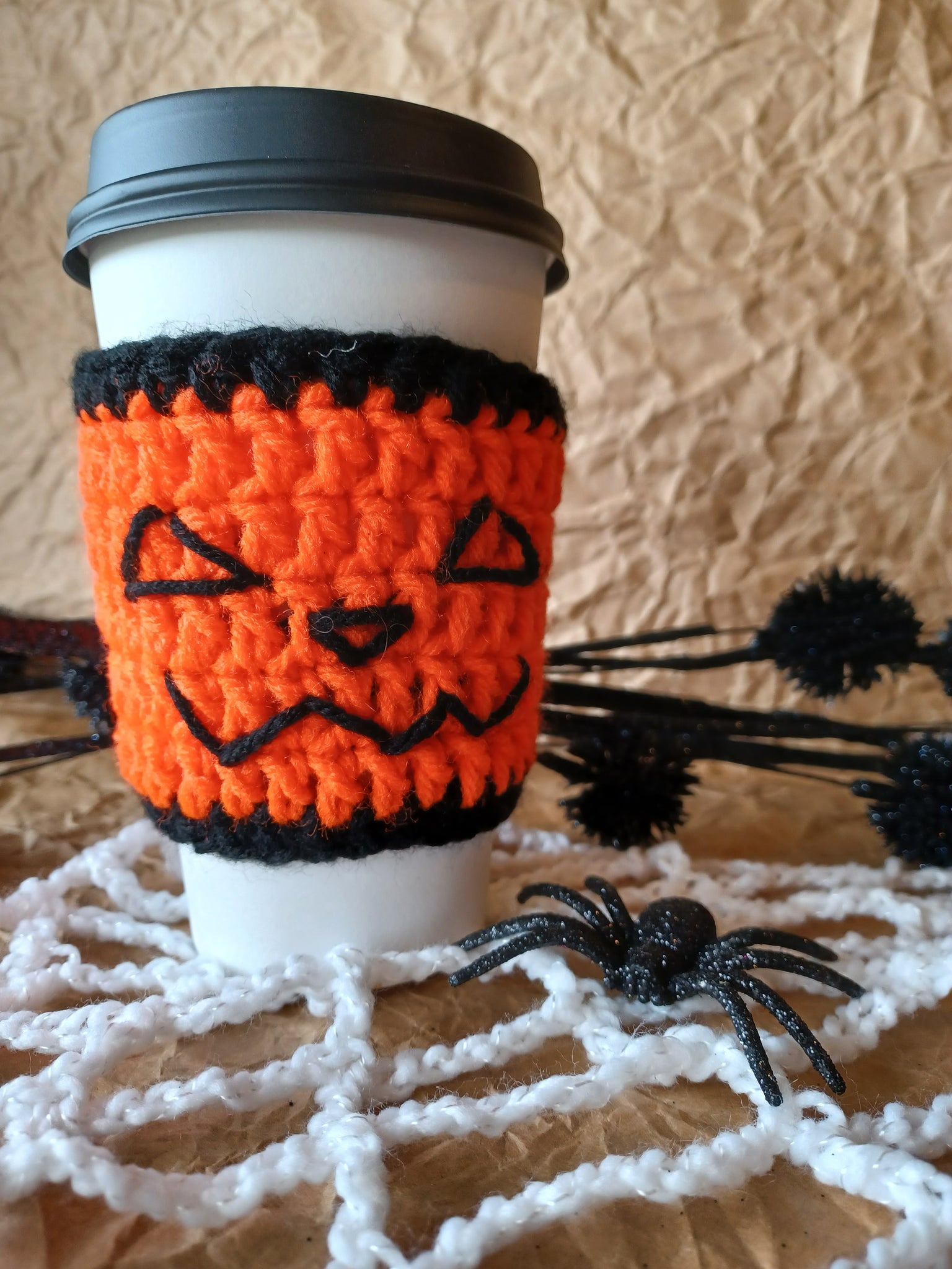 Jack-o'-lantern  Coffee Cozy Sleeve